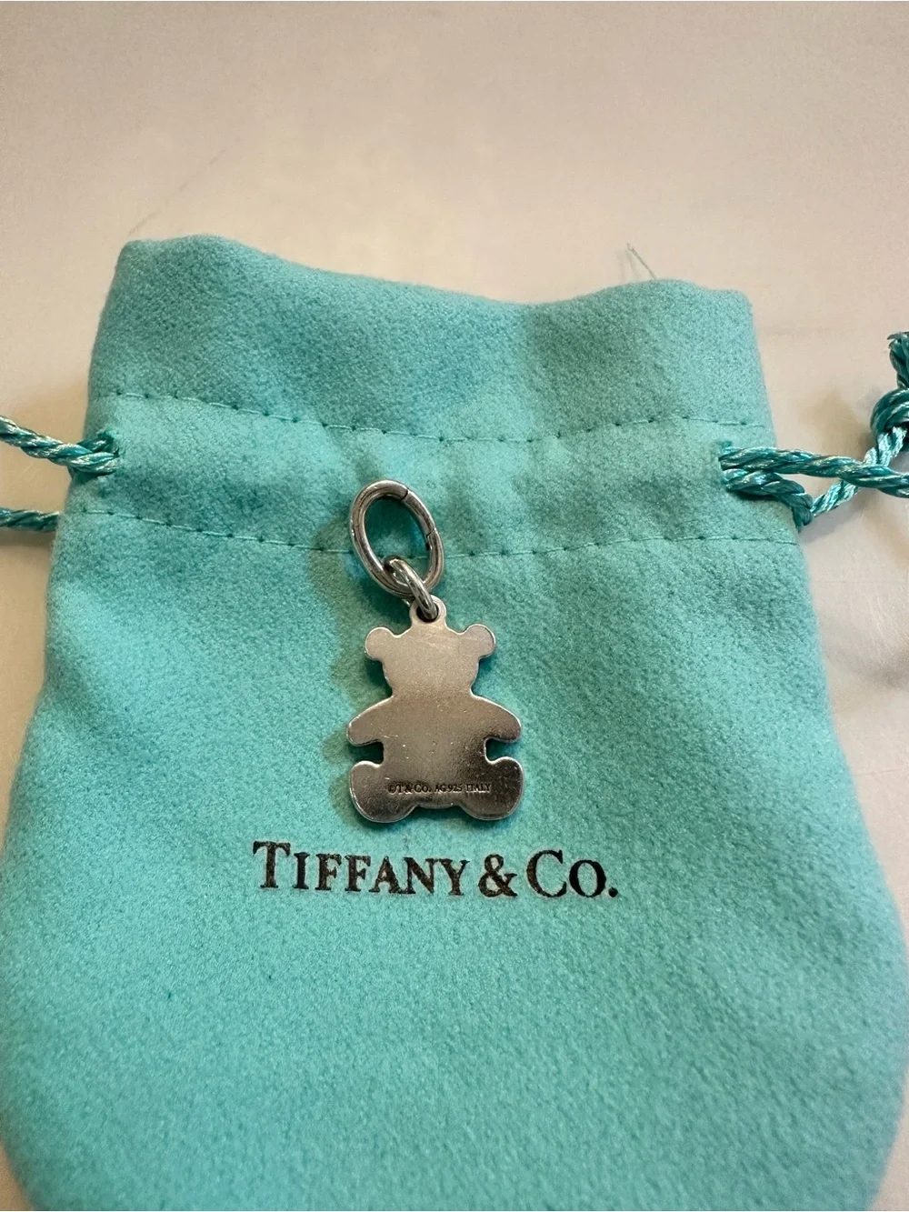 Vintage Tiffany & Co. Sterling Silver Teddy Bear Charm